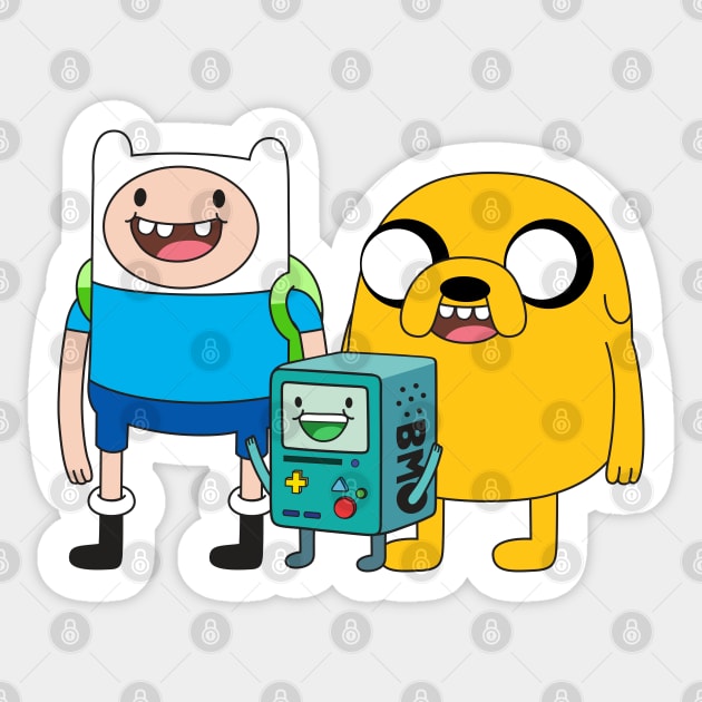 Finn Jake BMO Sticker by Plushism